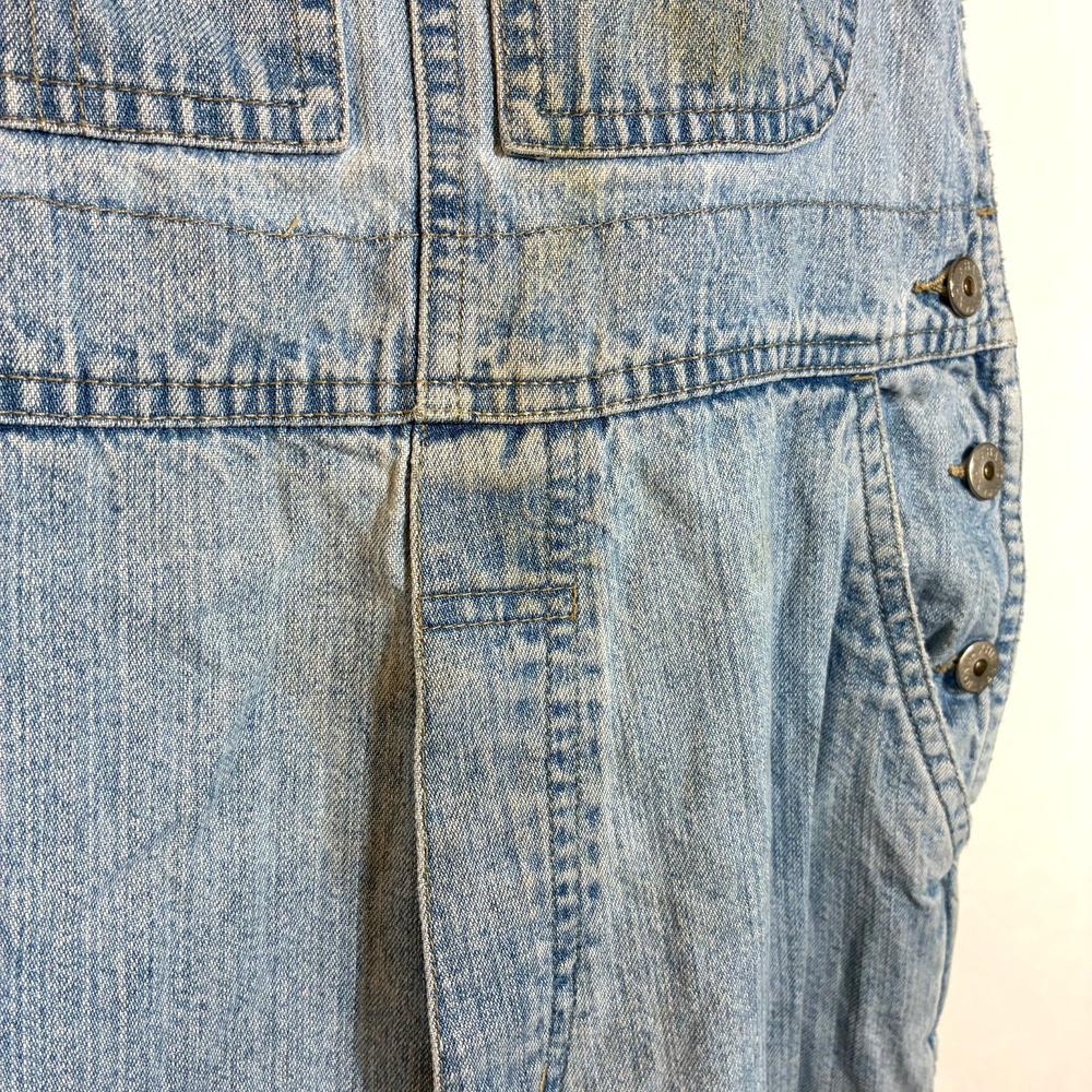 Xhilaration Bib Overalls Denim Jeans Small Retro 90s Vintage See Photos Stains - Picture 6 of 12